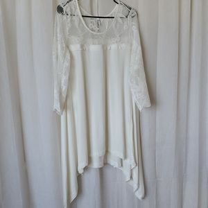 Monoreno Ivory Dress Tunic Womens Size Medium